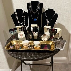 Elegant Jewelry Collection with Blue Accents